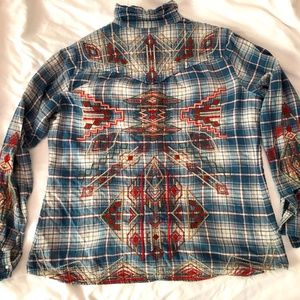 Johnny Was 3J Workshop Embroidered Flannel